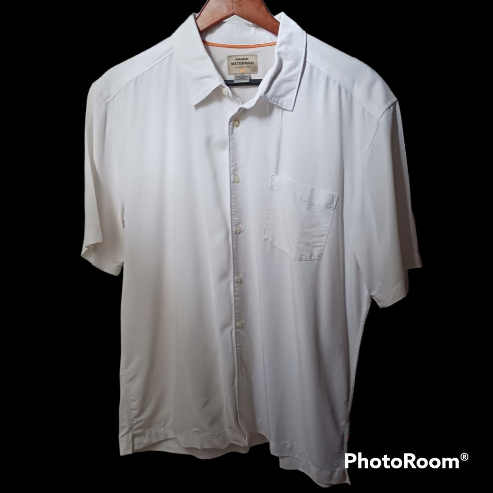 Quiksilver Waterman White collared shirt (L)
